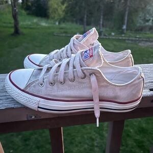 Tan Converse sneakers size 8